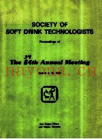 Society of soft Drink Technolgists. Proceedings of the 34th annual meeting