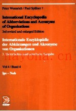 International Encyclopedia of Abbreviations and Acronyms of organizations vol4/band 4