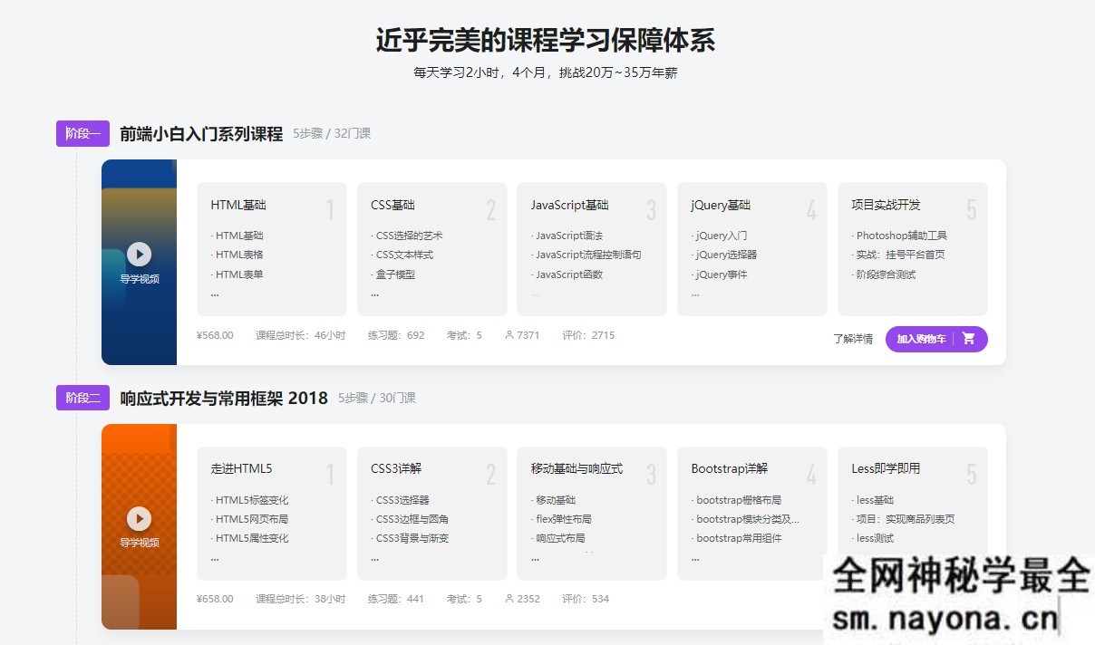 【WEB前端】前端开发工程师-2019