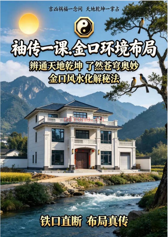袖传一课金口环境布局177页PDF 金口诀风水