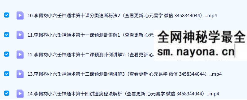 李培袀小六壬神通术直播16集视频