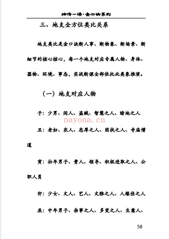 袖传一课金口诀入门精讲161页PDF 金口诀教程