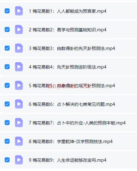 侯宗原梅花易数预测与心法小白到精通9集视频