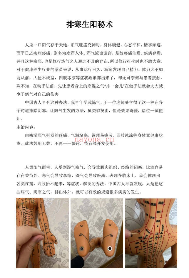 玉景祝由排寒生阳秘术电子书+音频 祝由秘法