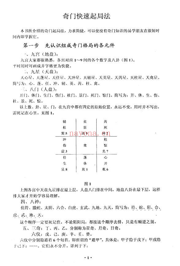 李长泉奇门断流年具体应事术48页PDF 奇门教程