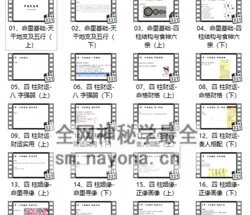 A2440马易缘《四柱八字课》视频24集