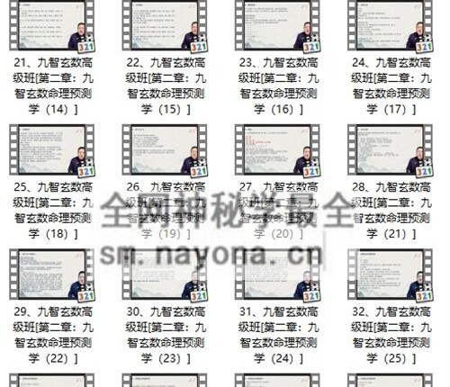 A2438王九智玄数高级班  视频课36集