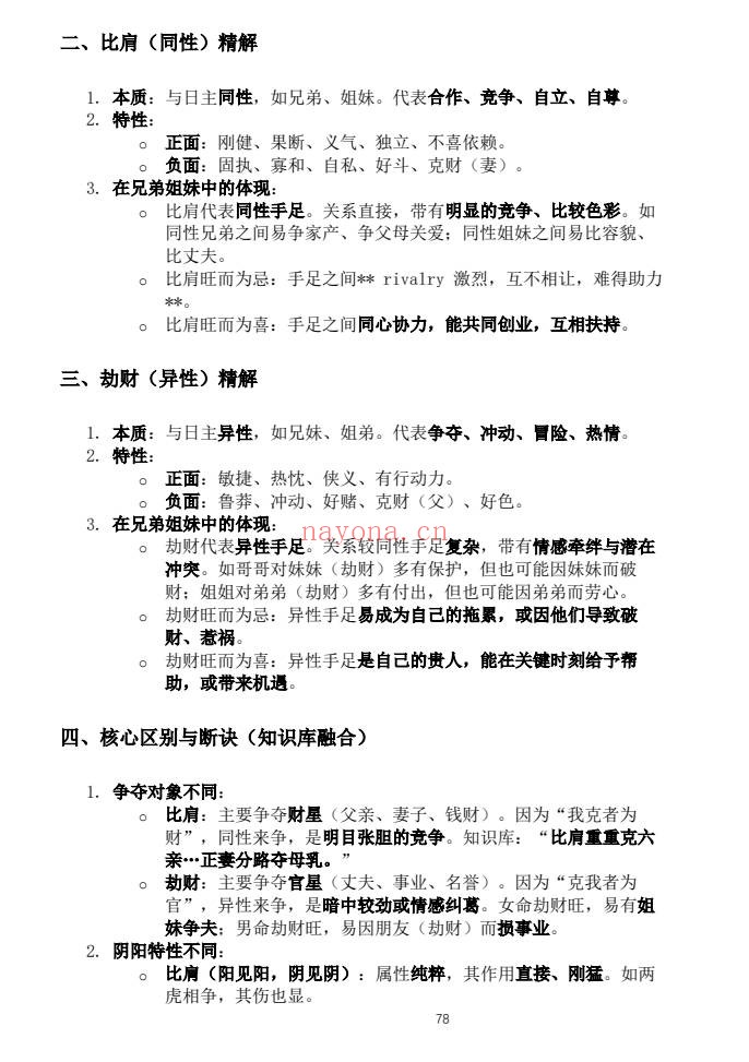 杨春波禄命法盲派六亲断法精要268页PDF 盲派命理