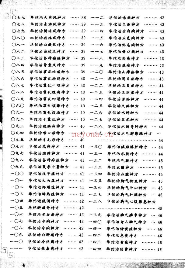 华佗神方治百病308页PDF 中医秘方