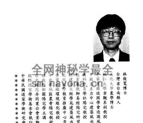 G1757林俊宽《道家阳宅学新讲》276页双页版
