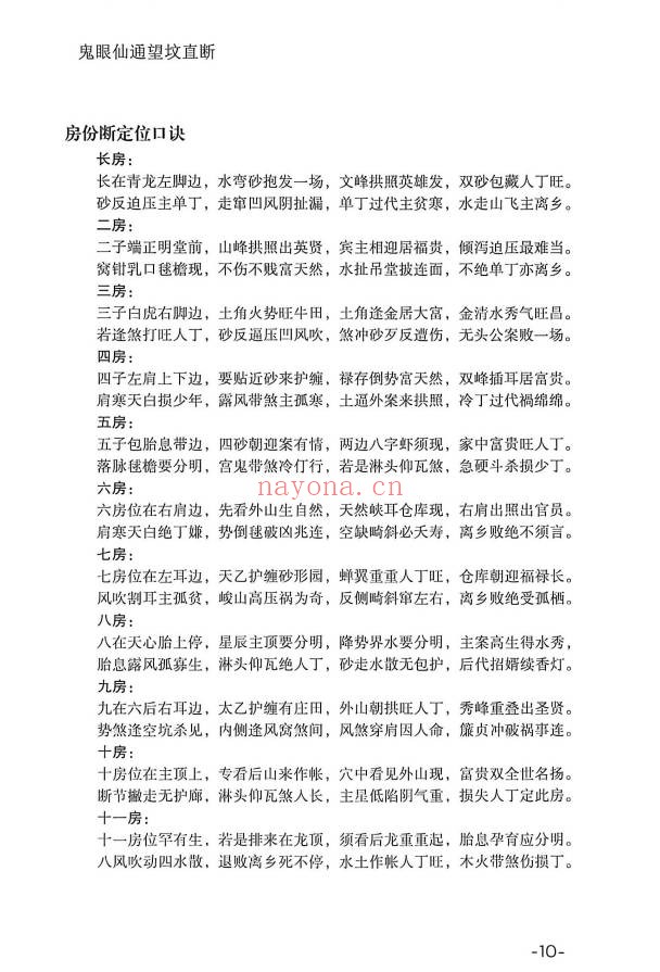 鬼眼仙通望坟直断175页PDF 阴宅风水