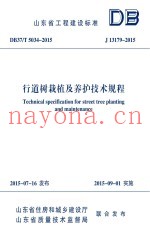 行道树栽植及养护技术规程