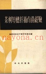 茶树短穗扦插育苗经验