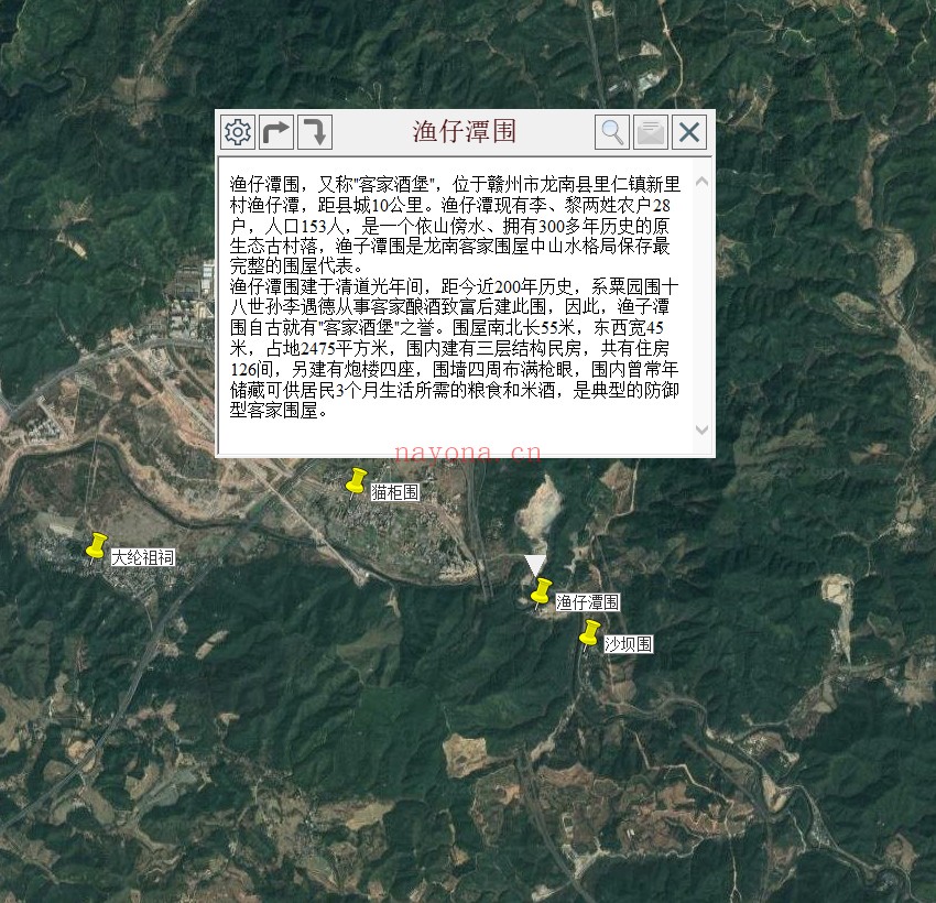 江西古迹遗址标注