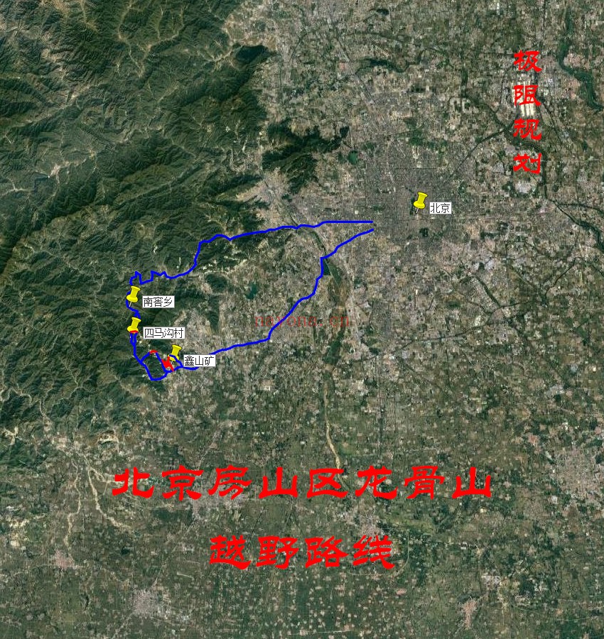 北京房山区龙骨山越野路线