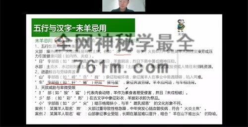 D121朱彦泽 姓名学全系统视频13集