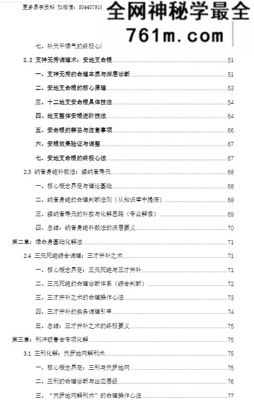 杨春波禄命法盲派八字化解调理A4铜版 372页