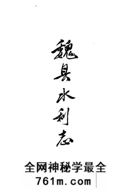 《《魏县水利志》》.pdf电子版_河北省志预览图2 《《魏县水利志》》.pdf电子版_河北省志预览图2