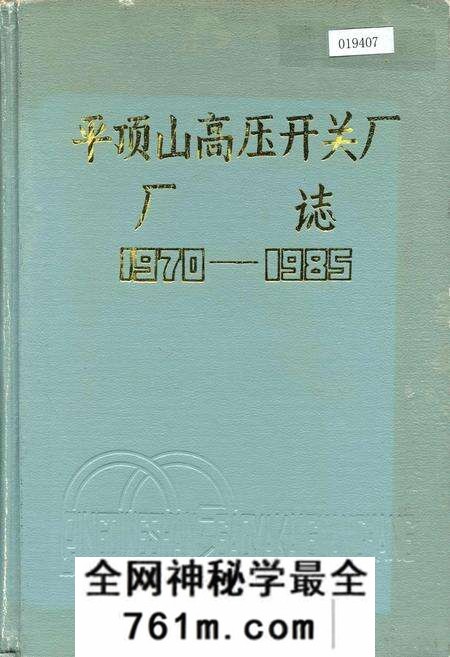 《平顶山高压开关厂厂志》.pdf电子版_河南省志预览图