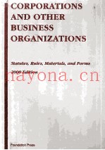 CORPORATIONS AND OTHER BUSINESS ORGANIZATIONS 2000 EDITION