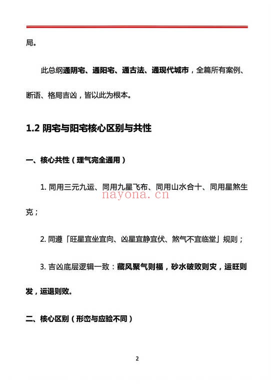 章仲山玄空阴阳宅案例解析131页PDF 玄空风水