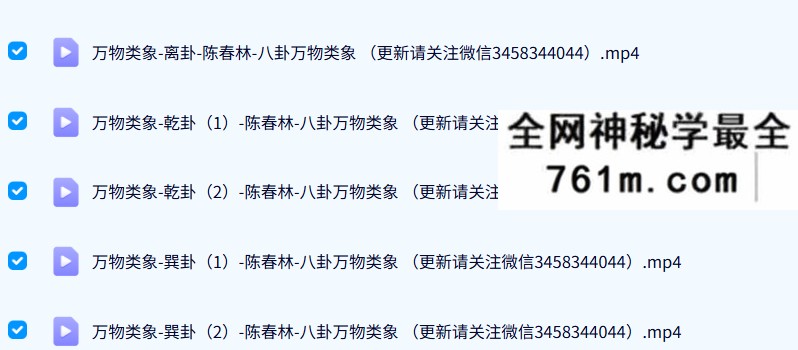 陈春林 梅花易数实战班 38套合集