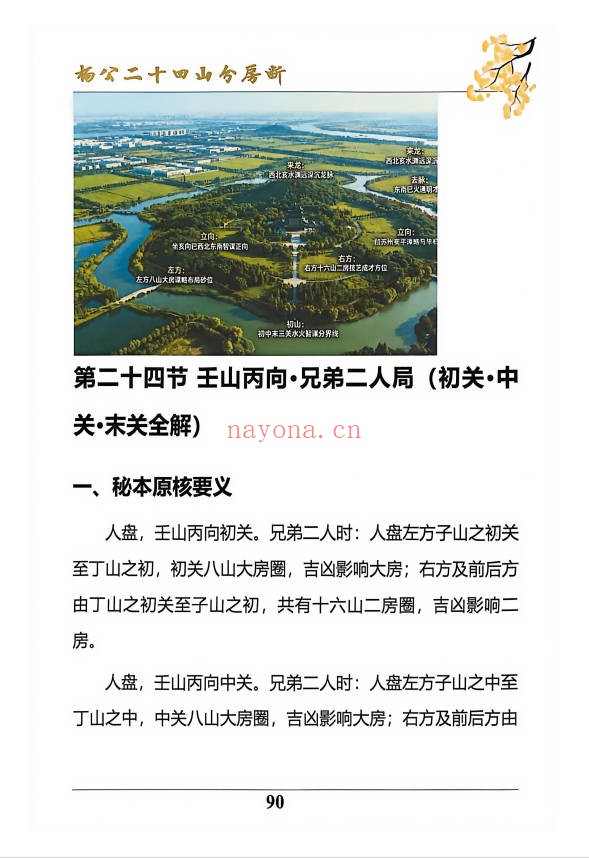 杨公风水二十四山分房断187页PDF 杨公风水