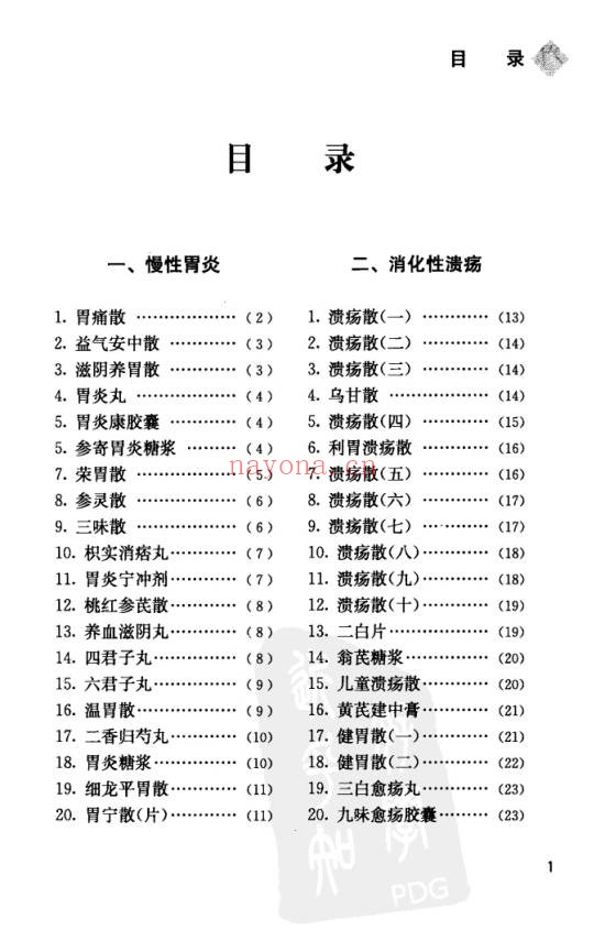 中国丸散膏丹方药全书・脾胃病313页PDF 中医脾胃