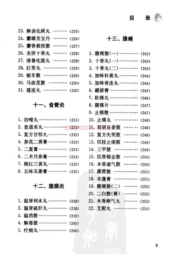 中国丸散膏丹方药全书・脾胃病313页PDF 中医脾胃