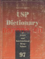 USP DICTIONARY OF USAN AND INTERNATIONAL DRUG NAMES 1997