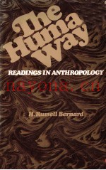 THE HUMAN WAY READINGS IN ANTHROPOLOGY