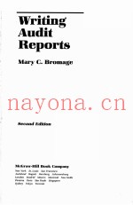 WRITING AUDIT REPORTS SECOND EDITION