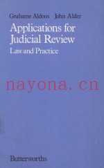 APPLICATIONS FOR JUDICIAL REVIEW  LAW AND PRACTICE