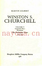 WINSTON S.CHURCHILL VOLUME V COMPANION PART 2 DOCUMENTS THE WILDERNESS YEARS 1922-1929