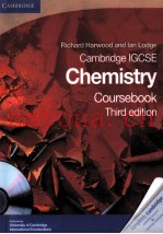 RICHARD HARWOOD AND LAN LODGE CAMBRIDGE IGCSE CHEMISTRY COURSEBOOK THIRD EDITION