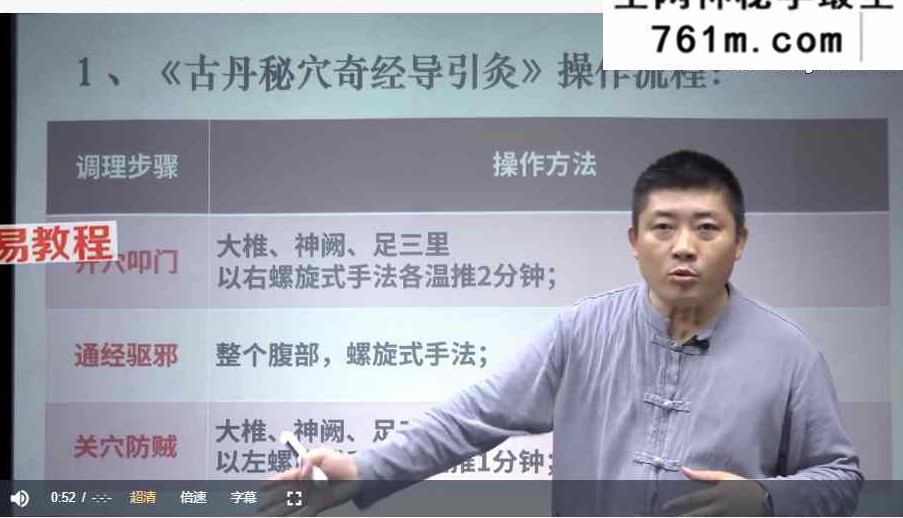 维真古丹秘穴奇经导引灸(线上课)视频19集