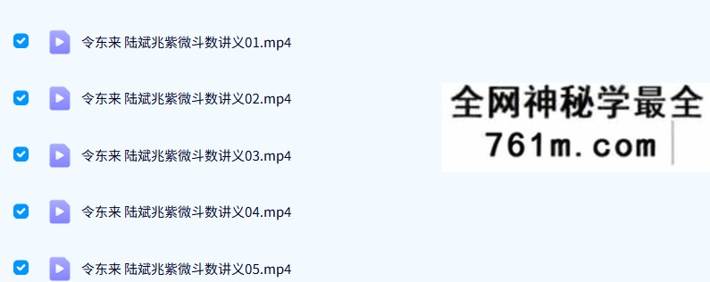 令东来 陆斌兆紫微斗数视频89课+讲义