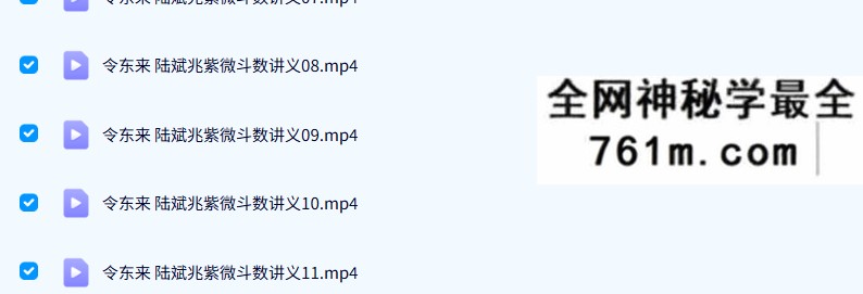 令东来 陆斌兆紫微斗数视频89课+讲义