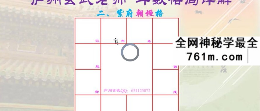 庐州玄武紫微斗数中级课程斗数格局12集