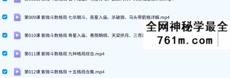 庐州玄武紫微斗数中级课程斗数格局12集