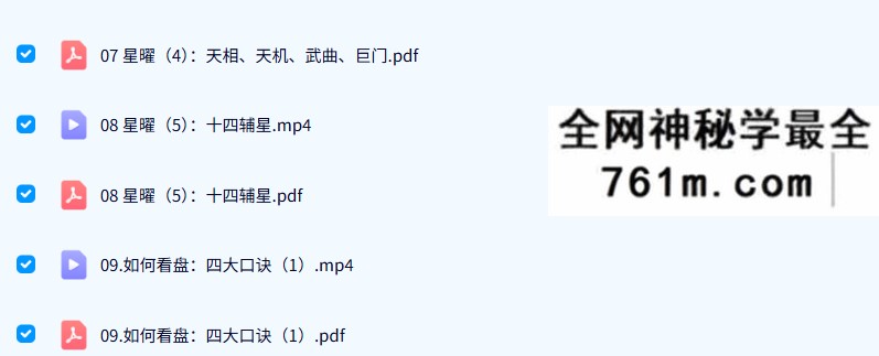 玄门道家五术 紫微斗数 14集+文档