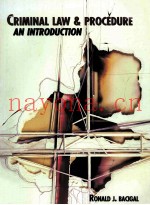 CRIMINAL LAW AND PROCEDURE:AN INTRODUCTION