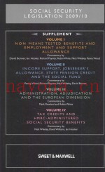 SOCIAL SECURITY LEGISLATION SUPPLEMENT 2009/10