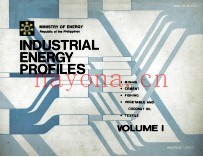 INDUSTRIAL ENERGY PROFILES VOLUME I