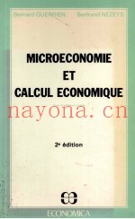 MICROECONOMIE ET CALCUL ECONOMIQUE