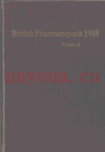 BRITISH PHARMACOPOEIA 1988  VOLUME 2