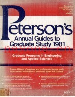 PETERSON'S ANNUAL GUIDES TO GRADUATE STUDY 1981 EDITION BOOK 5 ENGINEERING AND APPLIED SCIENCES