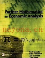 FURTHER MATHEMATICS FOR ECONOMIC ANALYSIS