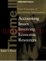 CORE CONCEPTS OF ACCOUNTING INFORMATION THEME III  ACCOUNTING ISSUES INVOLVING ECONOMIC RESOURCES  1