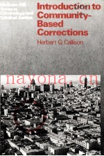 INTRODUCTION TO COMMUNITY BASED CORRECTIONS